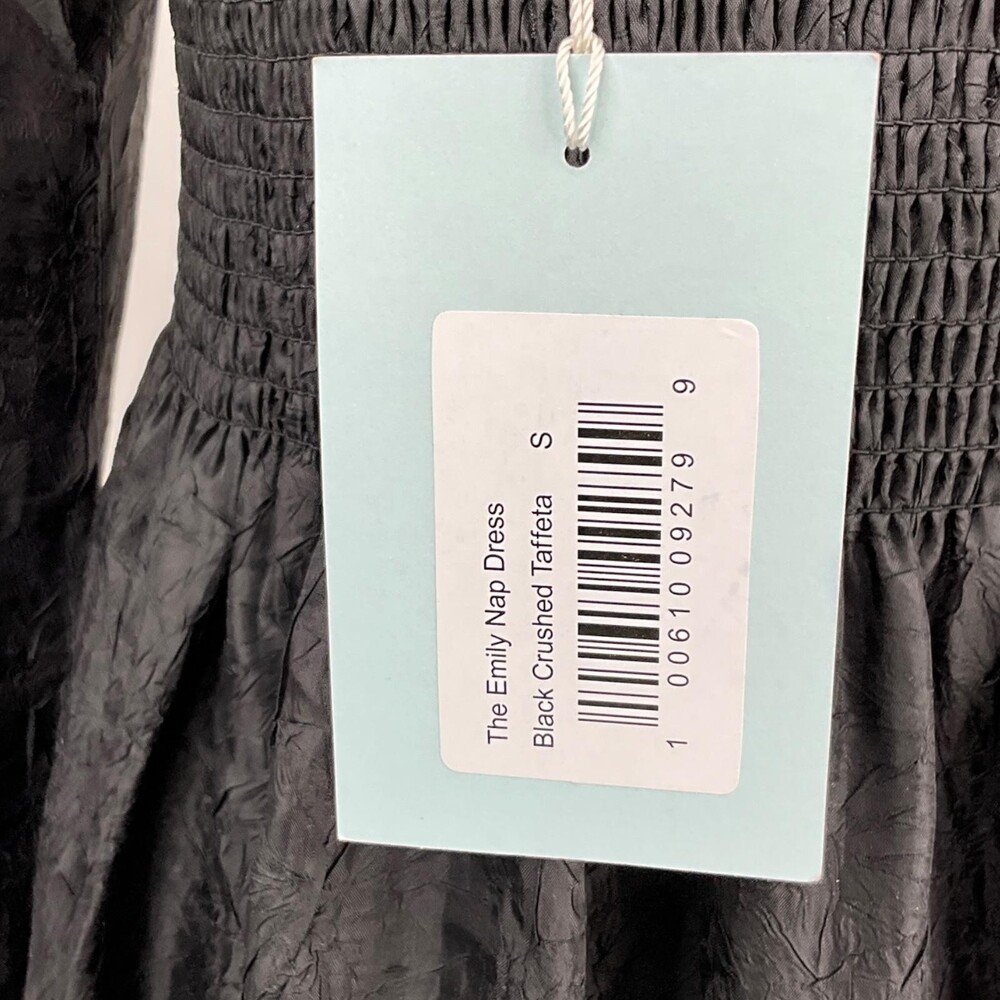 NWT Hill House The Emily Nap Dress Small Maxi Crushed Taffeta Long Sleeve Smock - Picture 8 of 16